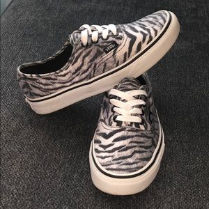 Zebra Animal Print Authentic Vans